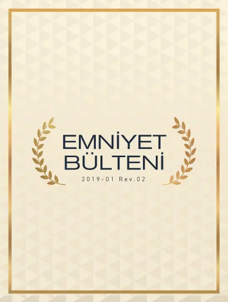 Emniyet Bülteni 2019 - 01 Rev.02