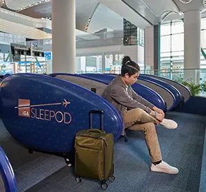  istanbul havalimanındaki sleepod uyku alanları