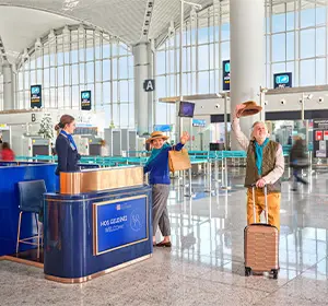 passengers uses IGA pass for fast track in istanbul airport