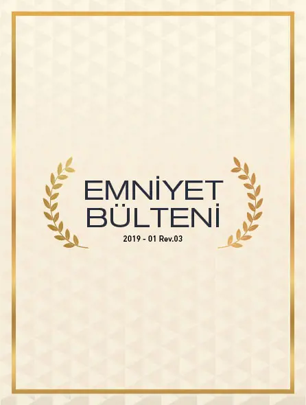 Emniyet Bülteni 2019 - 01 Rev.03